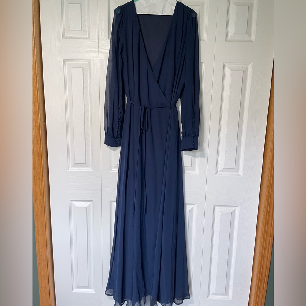 Lulus wrap maxi dress